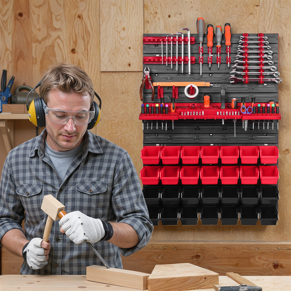 Workshop Tools Rack - Prateleira de Armazenamento de Ferramentas Montada