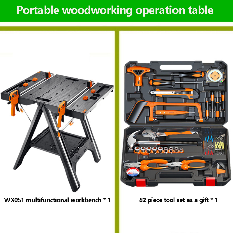 Workbench Portable Fold - Serra de mesa portátil para madeira