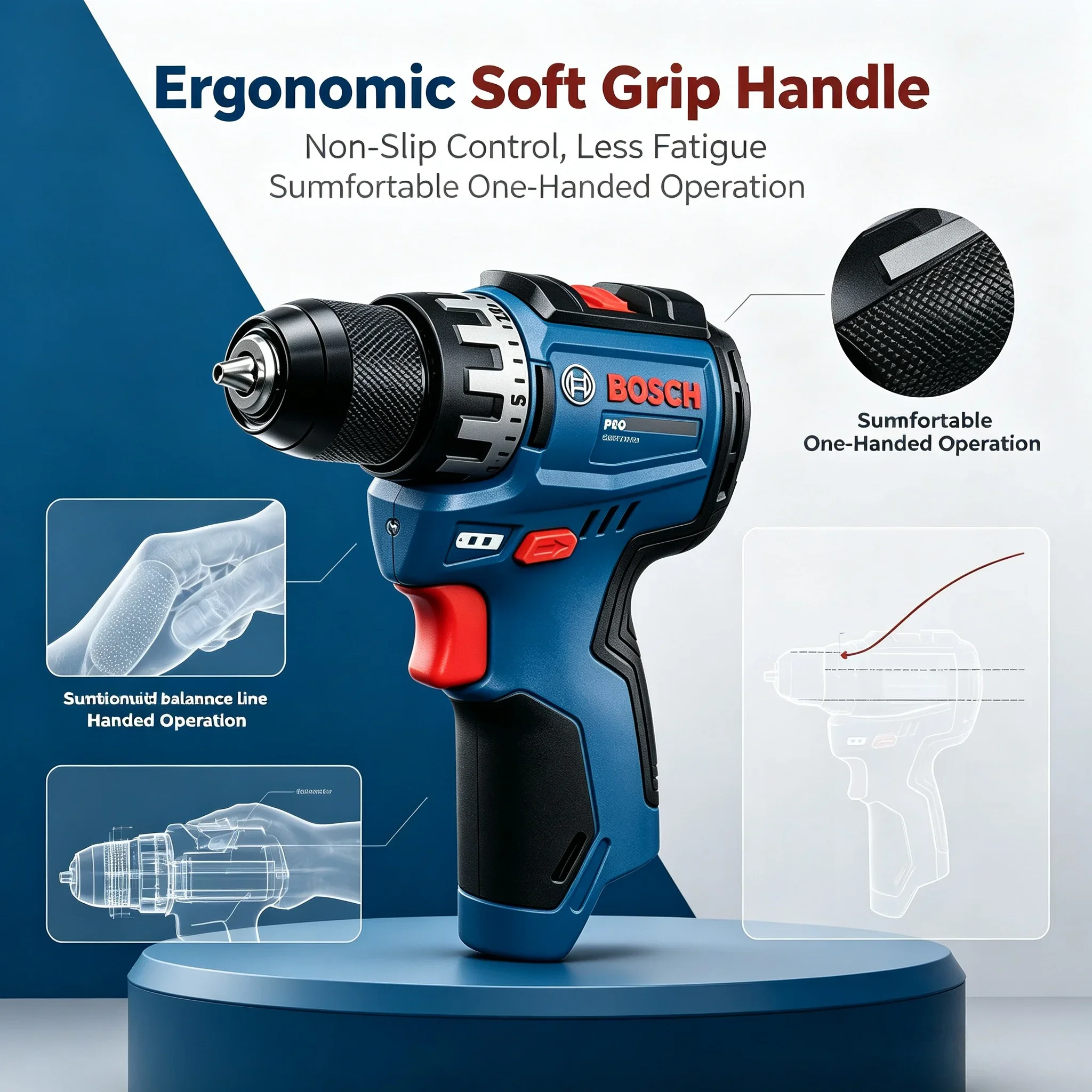 Power Tools For Workshop - Furadeira/Parafusadeira Sem Fio Profissional BOSCH GSR