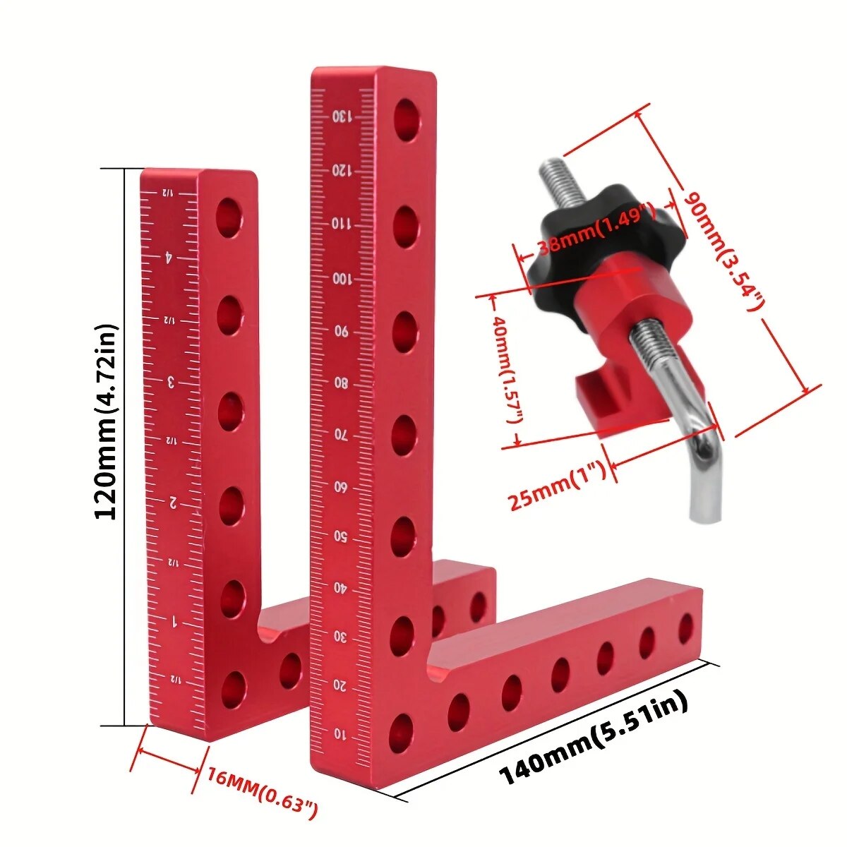 Conjunto de 1 Esquadro de Posi - Angle Clamp 90 avaliação e preço