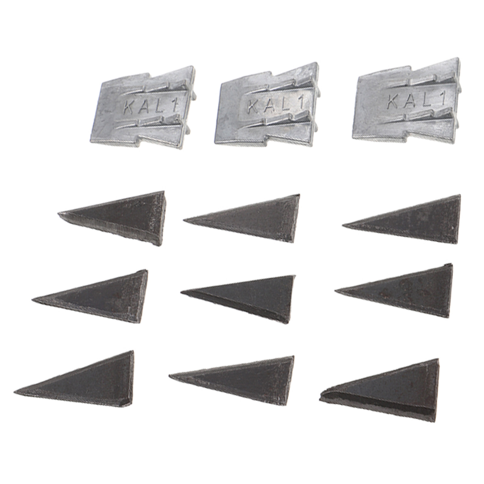 12 peças de cunhas metálicas p - Tools In Metal Workshop avaliação e preço